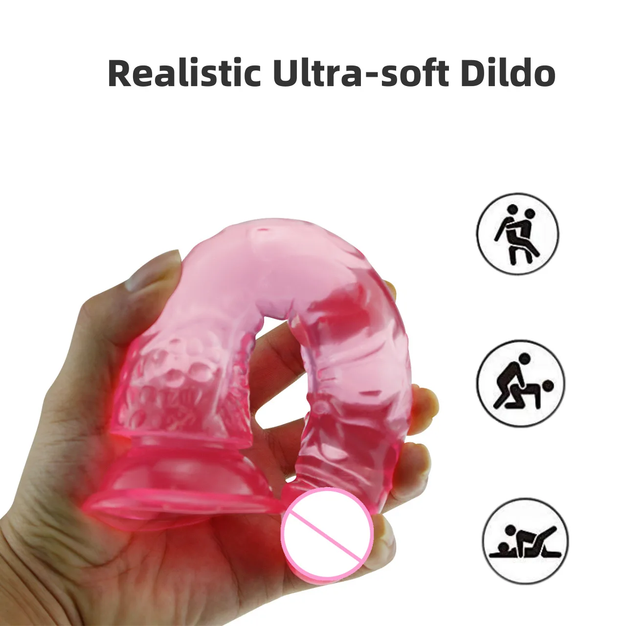 Colorful Simulated Dildos Transparent small penis simulation phallus Anal  plug Adult suppliest female masturbator dildo sex toys - AdultToyKart
