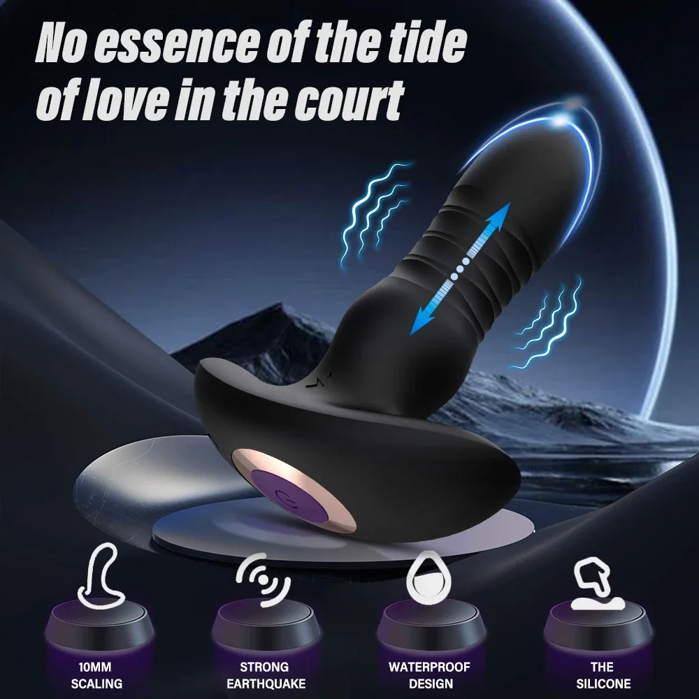 APP Remote Anal Vibrator Male G Spot Butt Plug Stimulator Telescopic Dildo  Wireless Prostate Massager Sex Toys for Masturbation - AdultToyKart